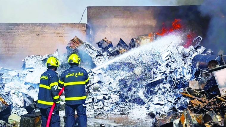 إخماد حريق في المنطقة الصناعية بولاية ضنك.. ولا إصابات